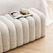 Livona Velvet Ottoman Bench